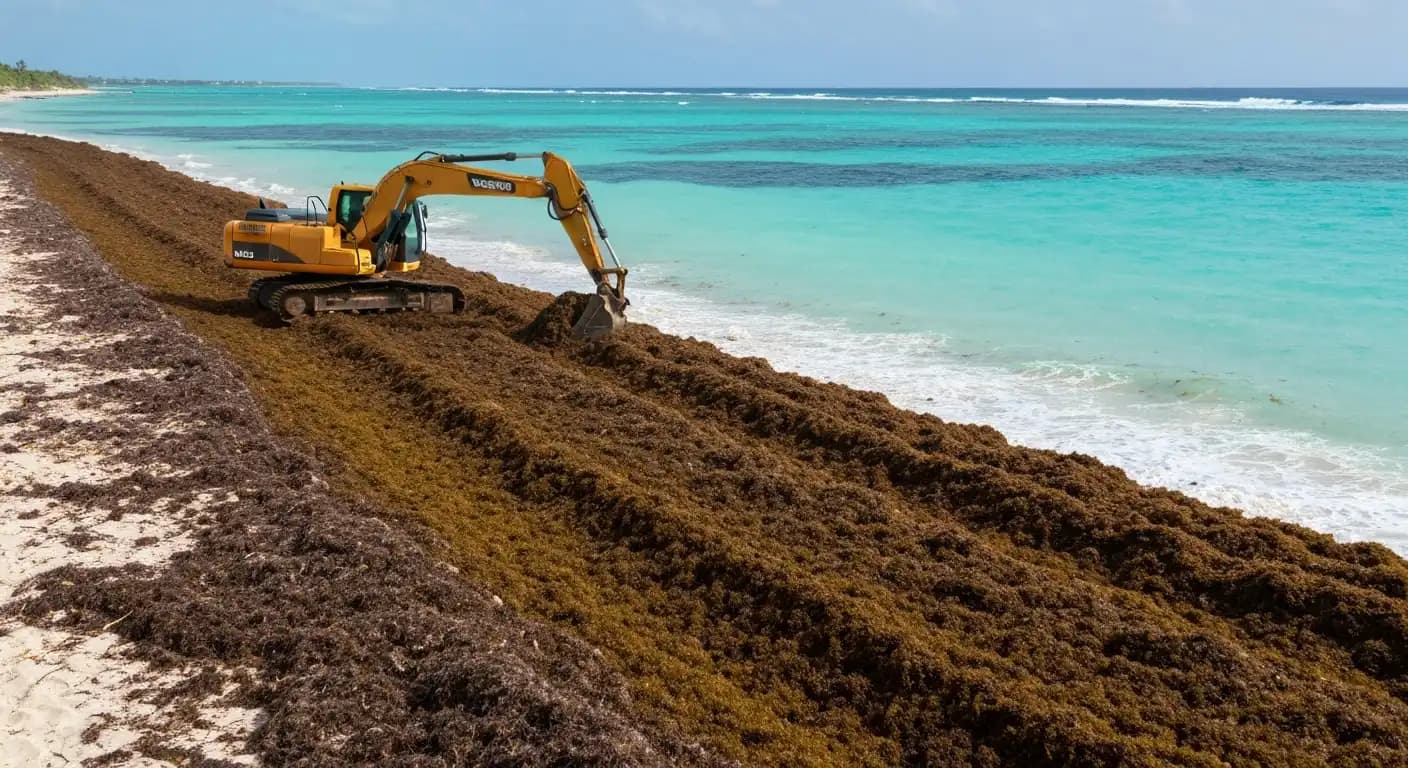 Sargasses Antilles 2025 : 3e pire année, le NAO en cause